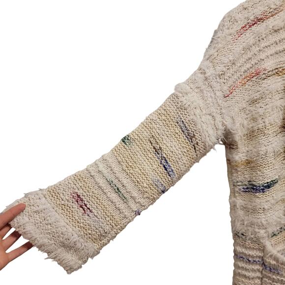 Anthropologie Women’s Ivory Multicolor Knit Cardigan - XS - Picture 8 of 9